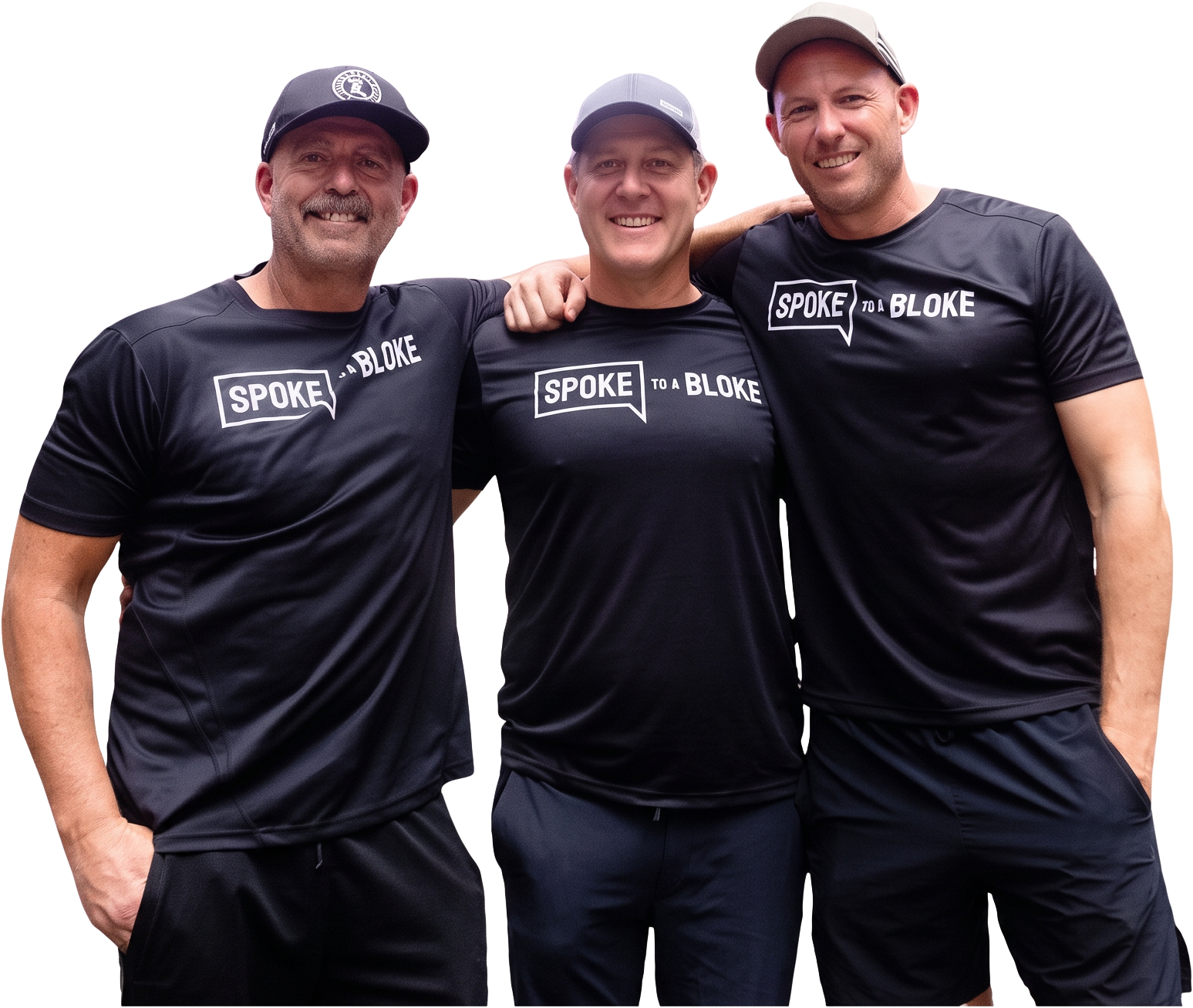 Scott, Matt and Paul, co-founders of Spoke to a Bloke