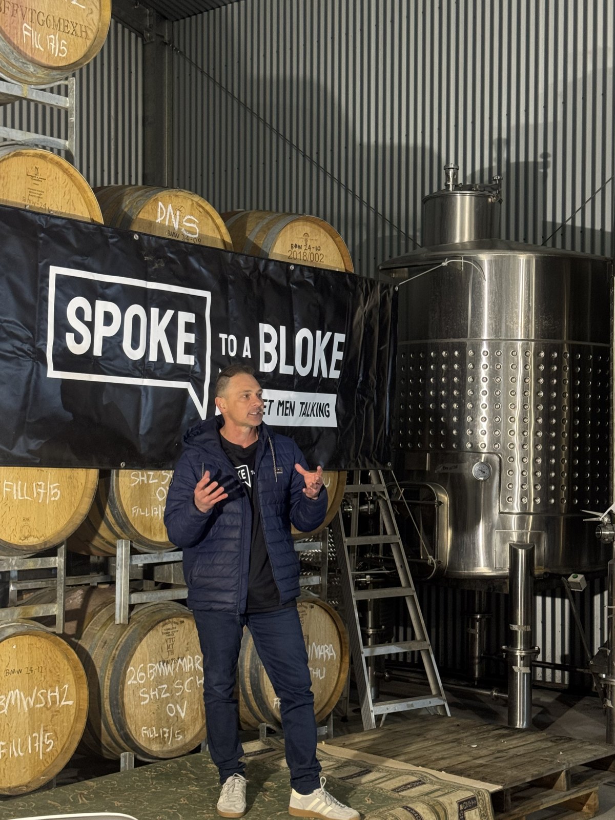 Speaker at the Stronger Together community event in the Barossa Valley